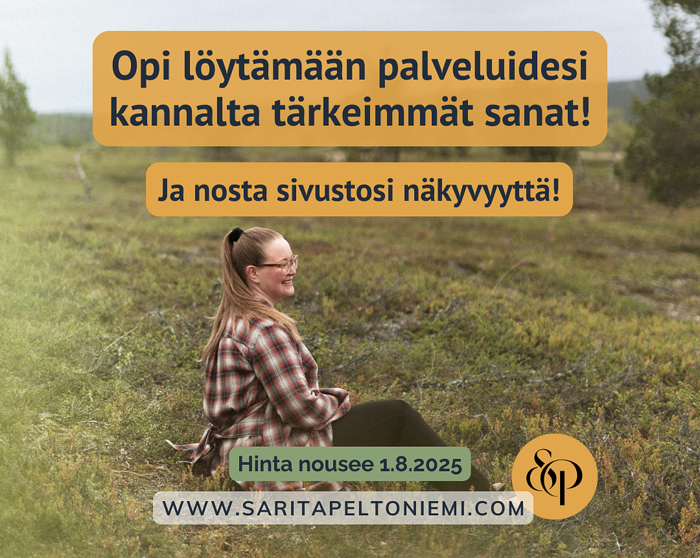SEO Perusteet - avainsanatutkimus by Tmi Sarita Peltoniemi